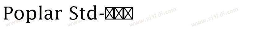 Poplar Std字体转换